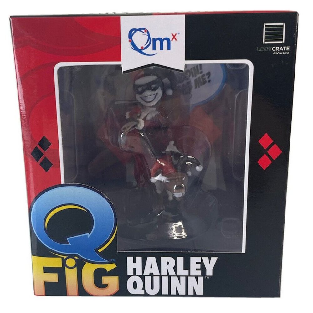 QM Lootcrate Q Fig Harley Quinn Figurine, 2016, DC Comic Character